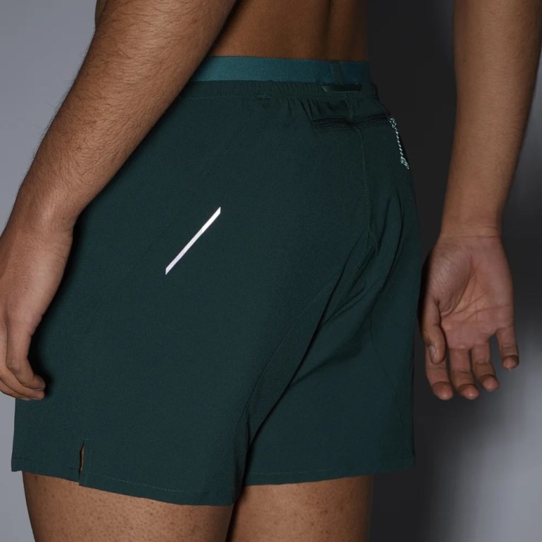 Green Salomon Cross 5'' Men's Shorts | PH 38691W